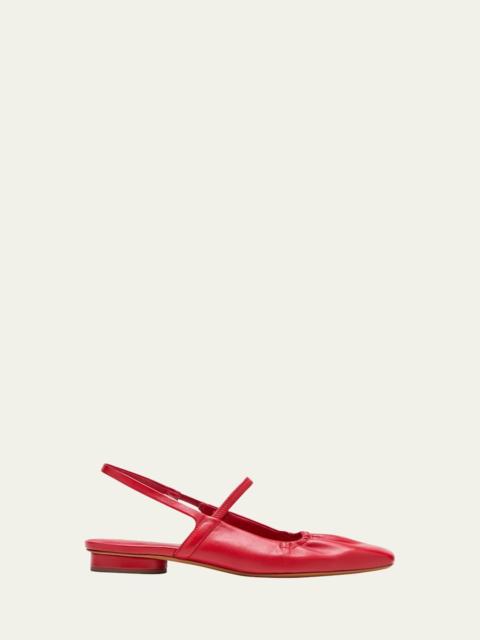 Vince Venice Leather Slingback Ballerina Flats