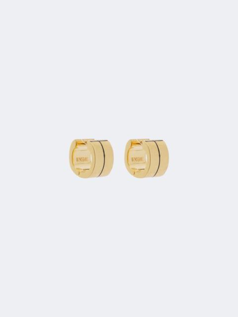 TOTEME Signature gold-plated huggie earrings