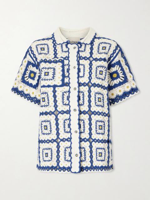 ALÉMAIS Dolly Crochet Cotton Shirt