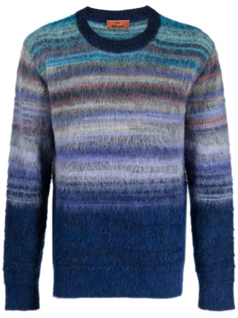 Missoni striped crew-neck jumper