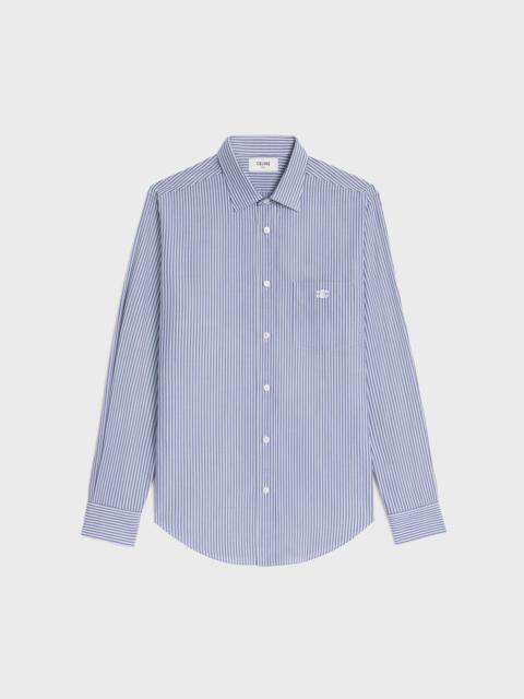 loose shirt in striped cotton