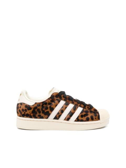 adidas Superstar leopard-print sneakers