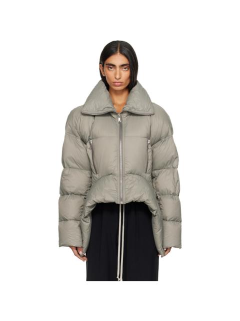 Rick Owens Taupe Tower Draculimo Down Jacket