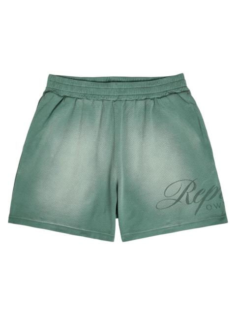 REPRESENT Represent Owners Club Script Cotton-mesh Shorts