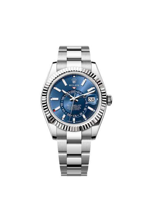 ROLEX Oyster, 42 mm, Oystersteel and white gold