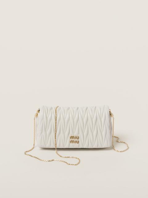 Miu Miu Matelassé nappa leather mini-bag