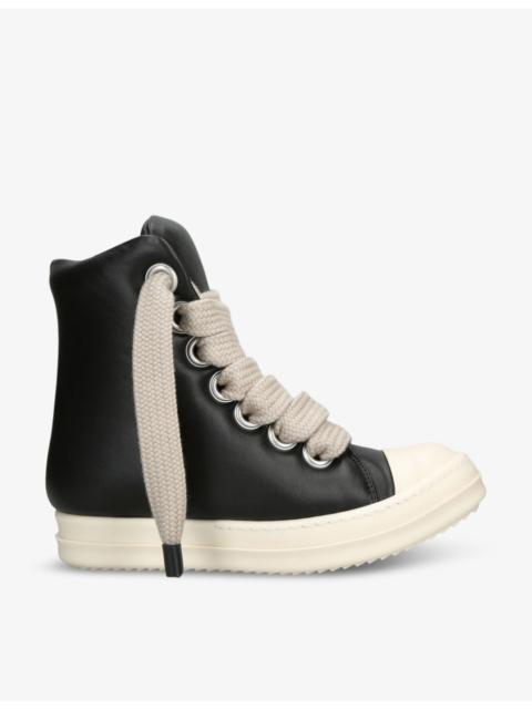 Rick Owens Jumbo padded leather high-top trainers