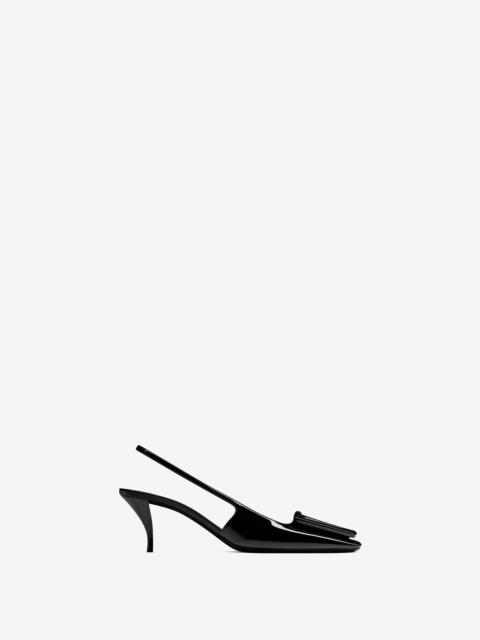 SAINT LAURENT 24 slingback pumps in patent leather