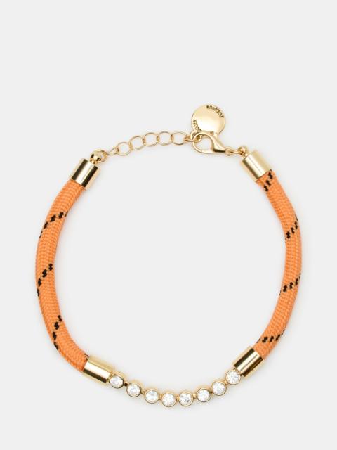STEVE MADDEN PAVE CORD ANKLET ORANGE