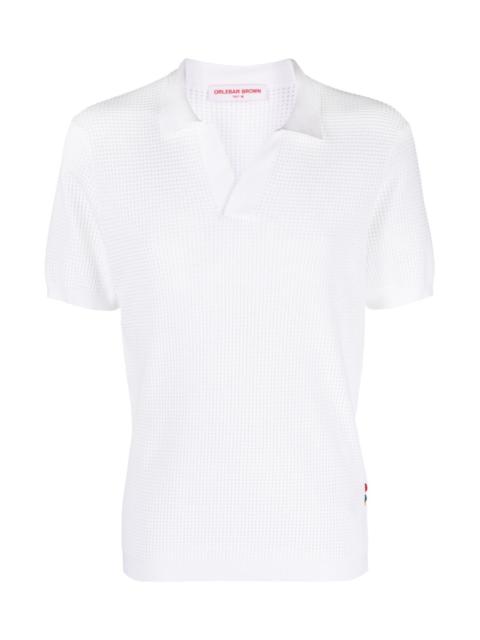 ORLEBAR BROWN RODDY PERFORATED POLO SHIRT