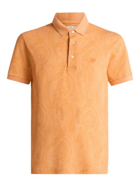 Etro arnica-motif polo shirt