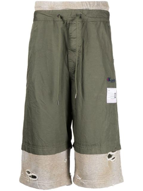 Maison MIHARAYASUHIRO Layered drawstring shorts