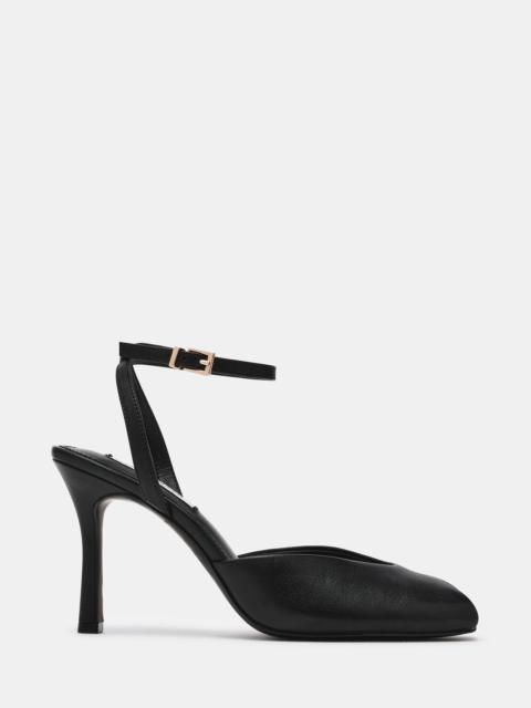 STEVE MADDEN LYSANDRA BLACK LEATHER