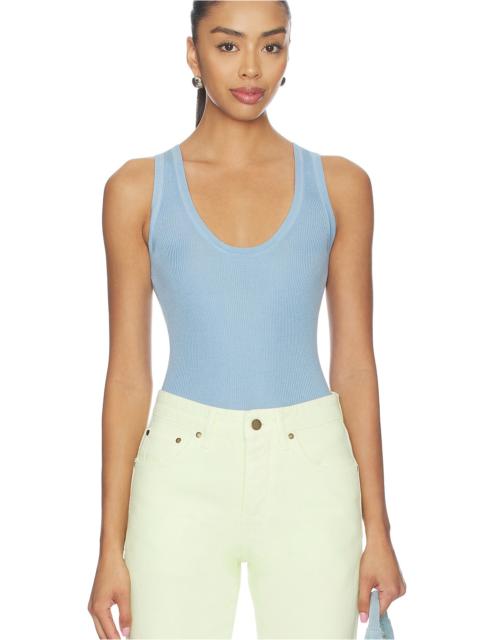 RENGGLI Scoop Neck Rib Tank