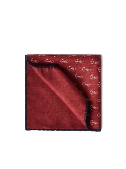 Brunello Cucinelli anchor-print handkerchief