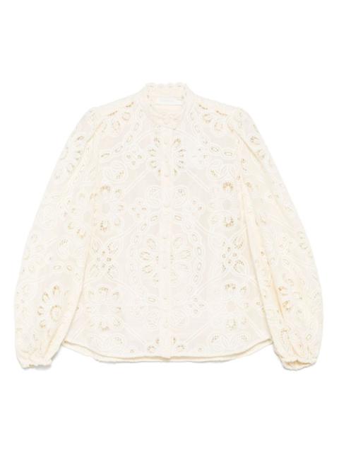 Zimmermann floral-embroidered shirt