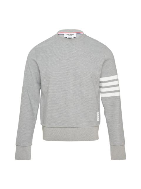 Thom Browne 4-Bar Cotton Pullover Sweatshirt
