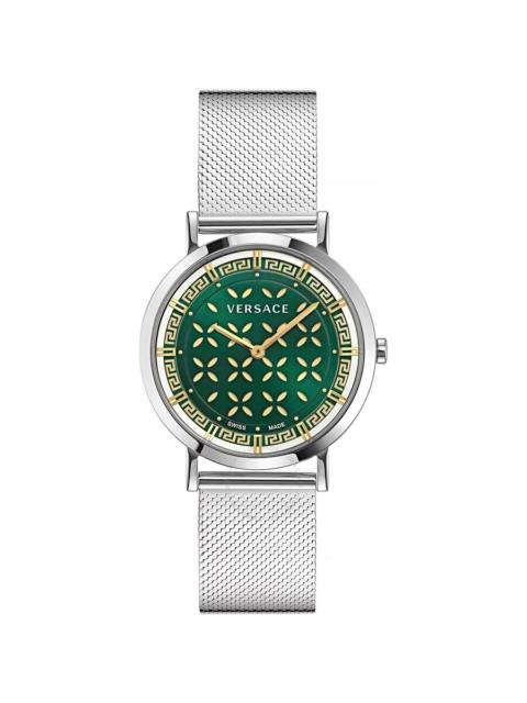 Versace New Generation Quartz Green Dial Ladies Watch VE3M01123