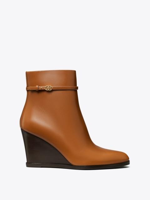 TORY BURCH Double T Buckle Wedge Boot