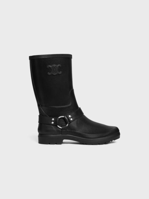 MID CELINE RAIN BOOTS in RUBBER AND CALFSKIN