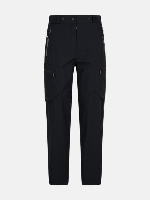 Moncler Grenoble BLACK POLYAMIDE BLEND TROUSERS