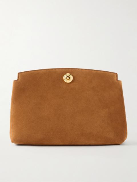 Liffner Pushlock Suede Pouch