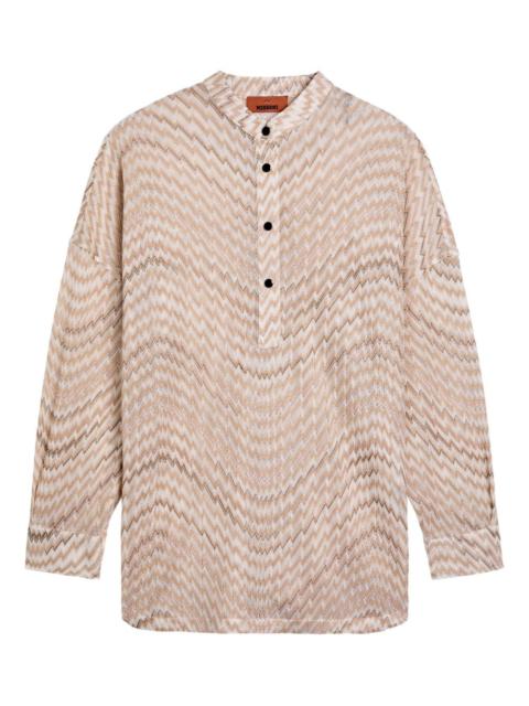 Missoni zig-zag buttoned blouse