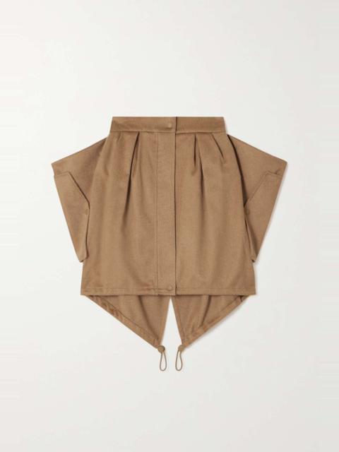 Max Mara Ritmo pleated wool mini skirt