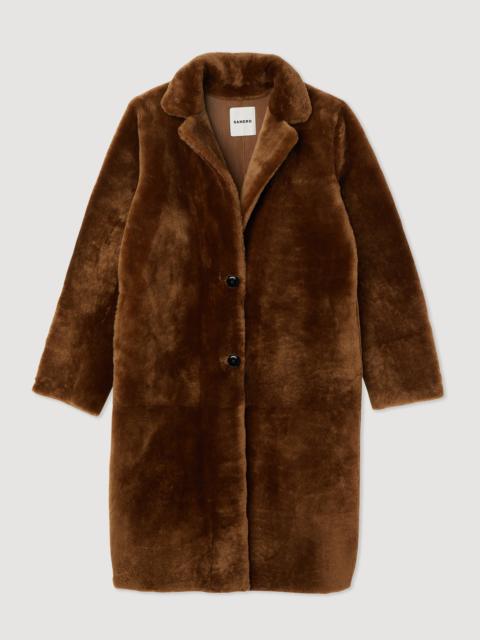 Sandro Mid-length sheepskin coat