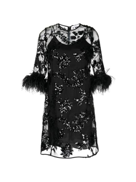 Erdem sequin-embellished shift minidress