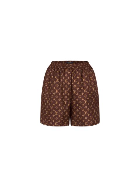 Louis Vuitton Silk Monogram Pajama Shorts