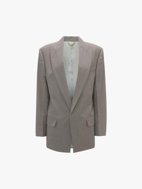 Peak Lapel Jacket In Multi