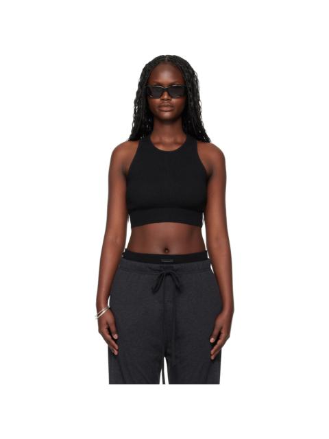 ESSENTIALS Black Holiday Waffle Sport Tank Top