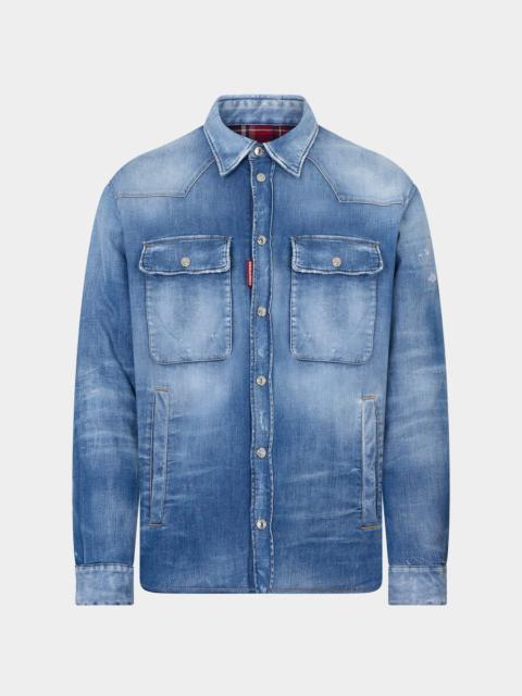 DSQUARED2 MEDIUM PERFECTO PUFFY OVERSHIRT