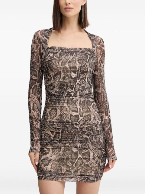 GUESS USA long-sleeve square-neck mini dress