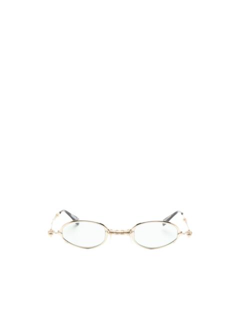 Kuboraum oval-frame sunglasses