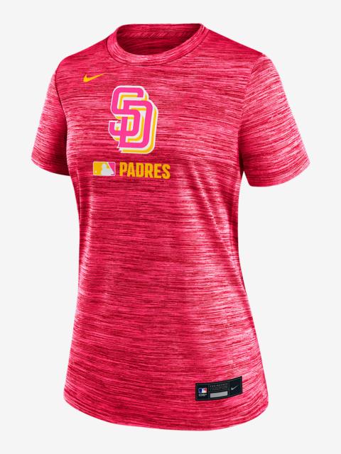 Nike San Diego Padres Authentic Collection City Connect Velocity Women's Nike Dri-FIT MLB T-Shirt