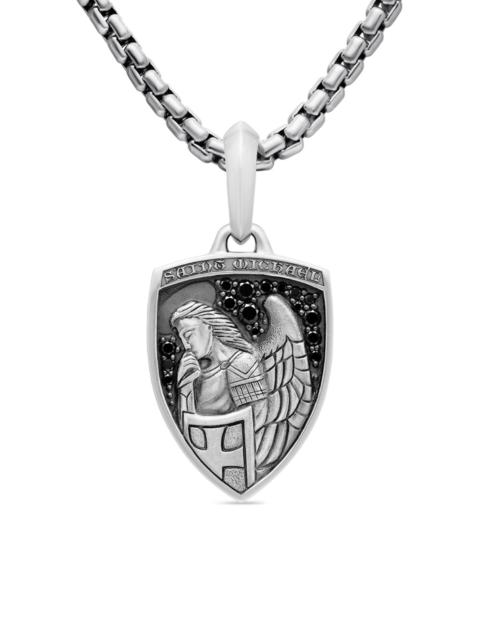 DAVID YURMAN Men's St. Michael Amulet in Sterling Silver - Black Diamond