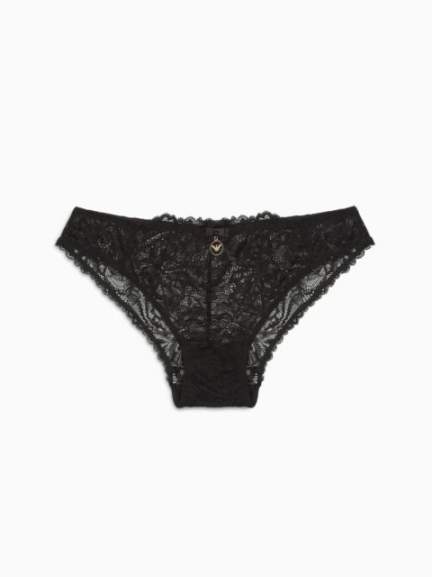 EMPORIO ARMANI ASV Eternal Lace briefs in recycled lace