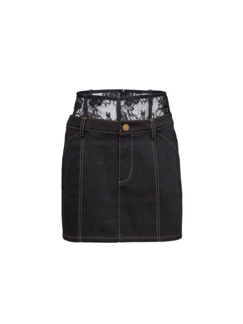 Fleur du Mal Lace Waistband Skirt