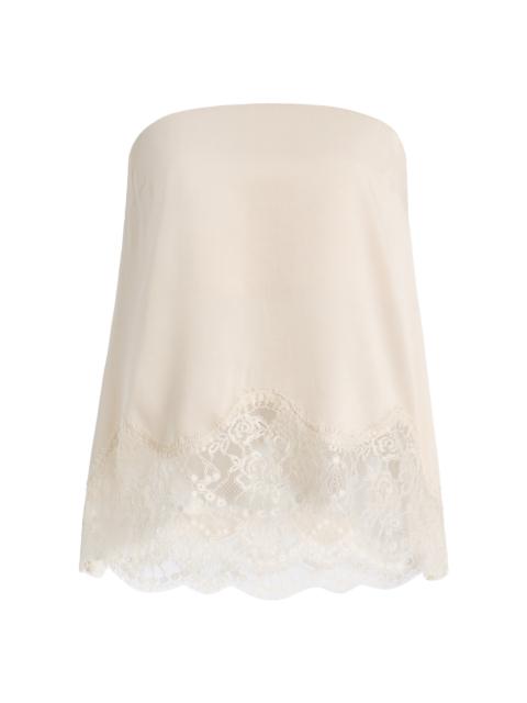 THIRD FORM Visions Lace Strapless Top yellow