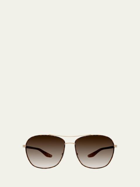 BARTON PERREIRA Sully Aviator Titanium Sunglasses