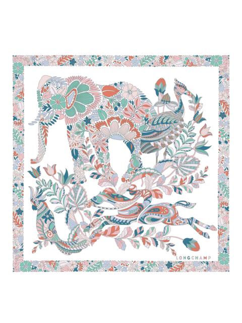 Longchamp Forêt Longchamp Silk scarf 50 Rainbow - Silk