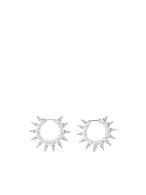 ALLSAINTS pearl-embellished spiked earrings