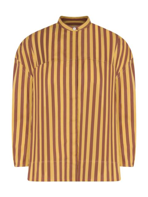 STRIPE COTTON SHIRT | YELLOW