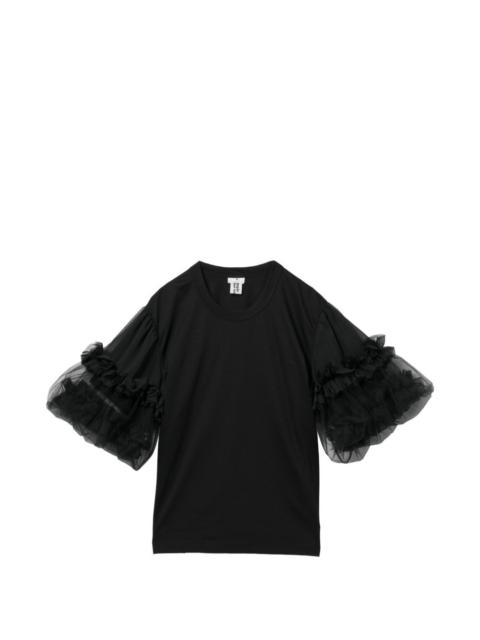 Noir Kei Ninomiya tulle-sleeves top