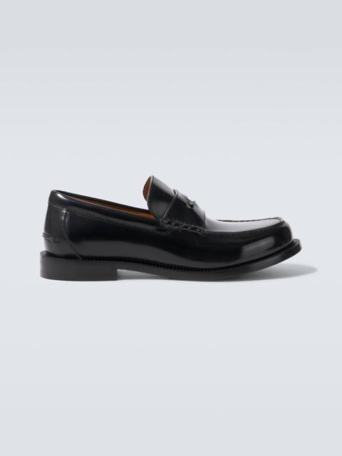GUCCI Leather penny loafers