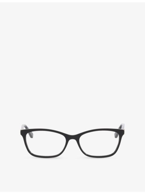 GUCCI GC001864 Rectangle-Frame Acetate Optical Glasses
