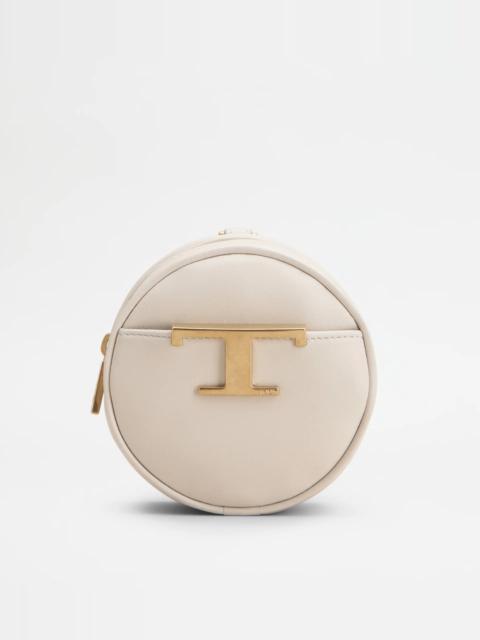 Tod's TIMELESS COIN PURSE IN LEATHER - WHITE