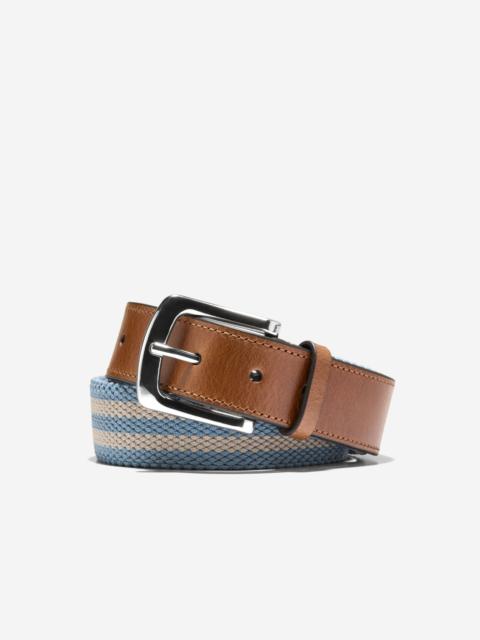 COLE HAAN Men's 35MM Striped Canvas Stretch Belt
